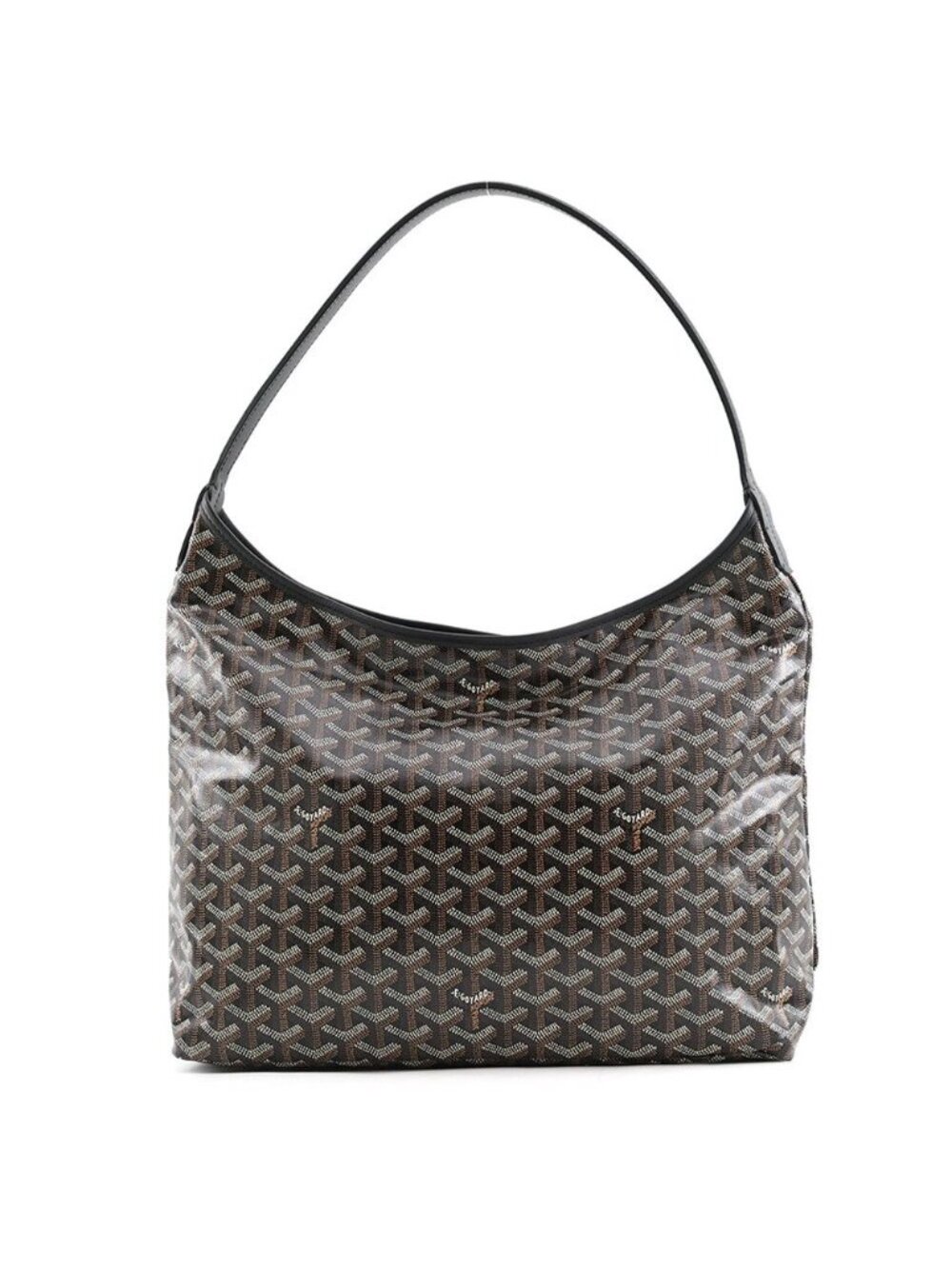 Goyard Tote Boheme Hobo Leather Black